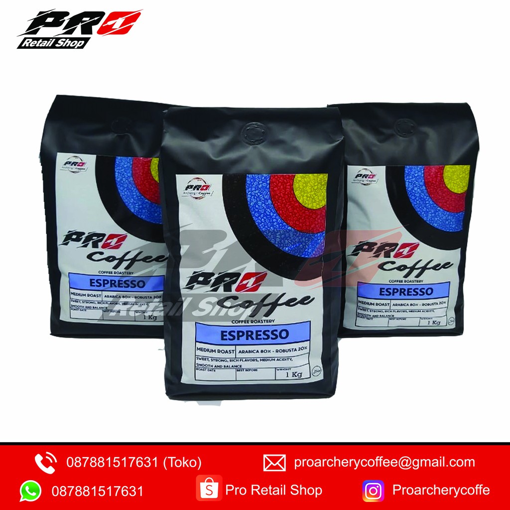 

KOPI ESPRESSO PRO COFFEE 1 KG ROAST BEAN BLEND