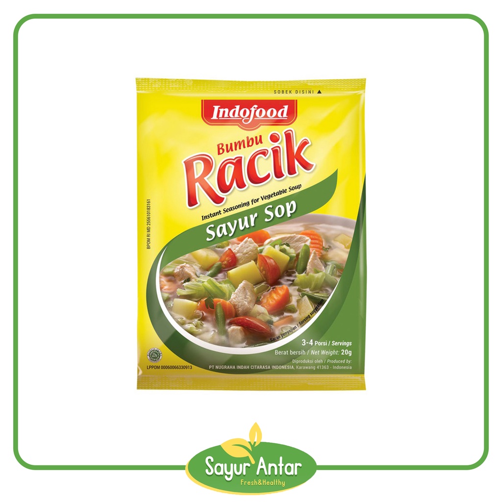

Bumbu Racik Sayur Sop 1 Pcs | Sayur.Antar | Free Ongkir Bandung Cimahi