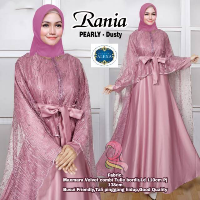 Effia maxy dress brokat princess rania pearly brokat tile