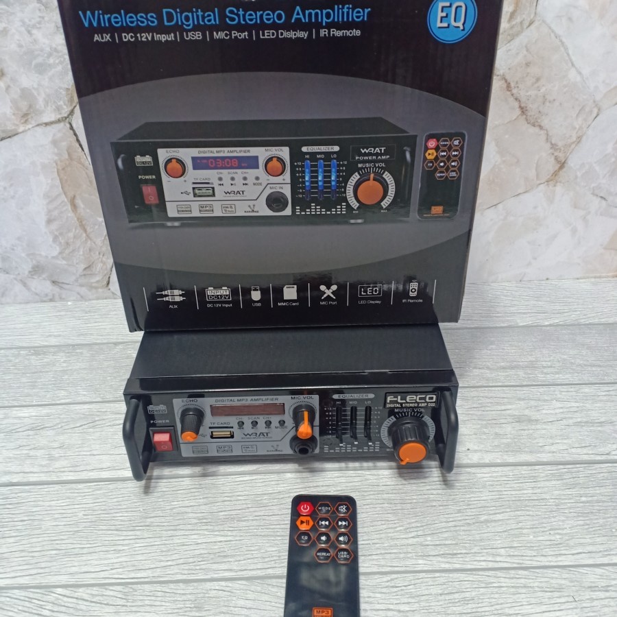 Digital Karaoke Amplifier Fleco D22 Amplifier Bluetooth Fleco D22