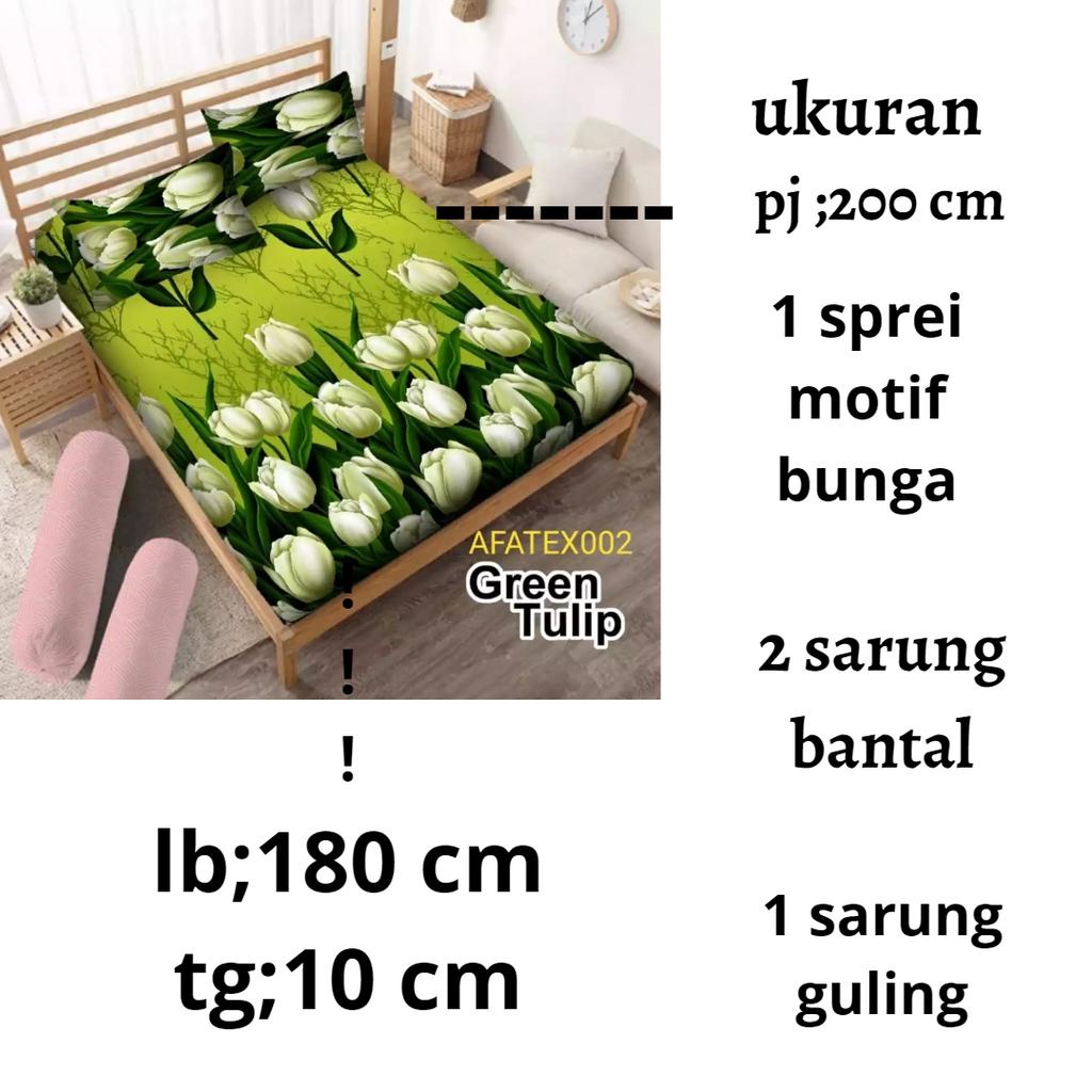 SPREI MOTIF BUNGA Ukuran 180x200cm NO.1 BAHAN KATUN HOMEMADE /SEPREI MAWAR