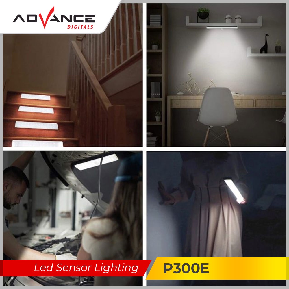 【Garansi 1 Tahun】ADVANCE Touching LED Night Light P300E Smart Night Lamp with Remote USB Charge