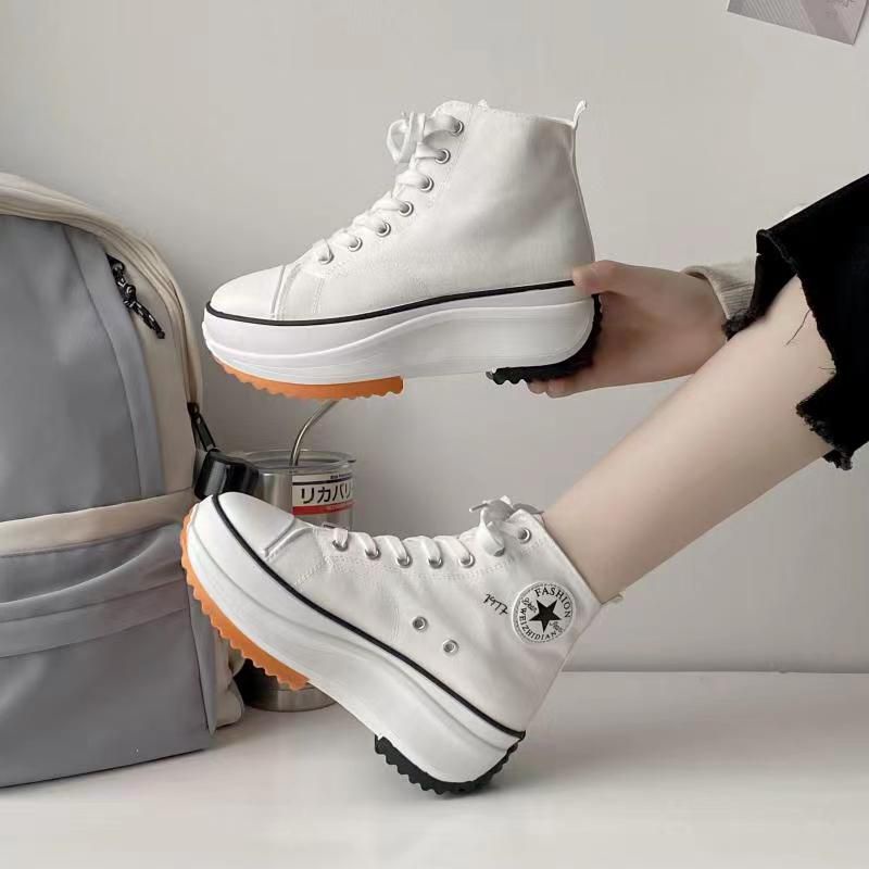 [GROSIR][COD] SEVEN_DAY SEPATU SNEAKERS WANITA KOREA IMPORT CASUAL KANVAS SHOES FQ-88 PUTIH