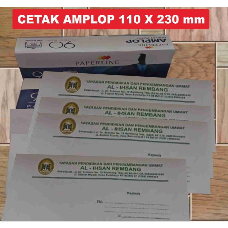 

Amplop Kop Surat Custom (Nama Kantor, Alamat, Logo, Tulisan)