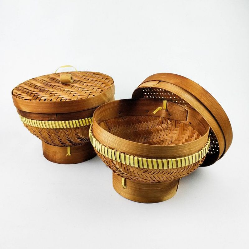 BAKUL NASI CETING BAMBU ANYAMAN