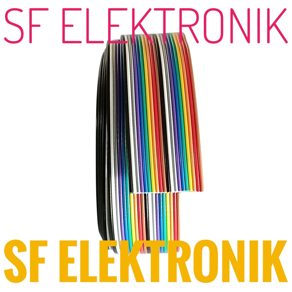 Kabel Jumper Pelangi 20 Pin Meteran