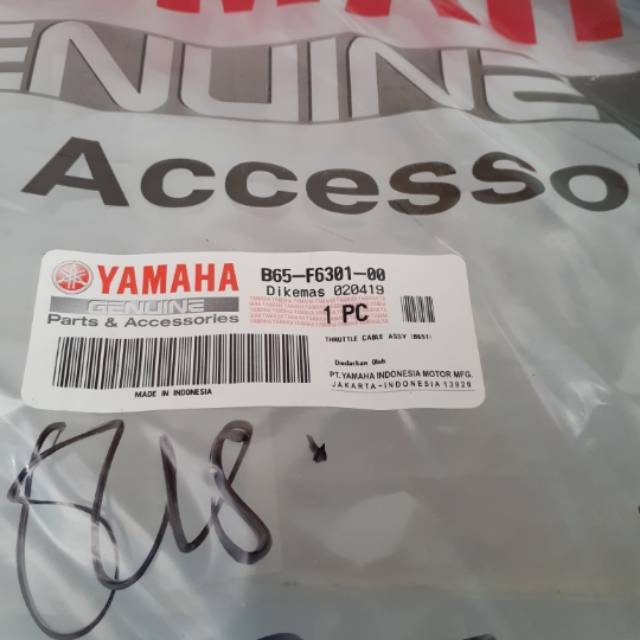 kabel gas aerox 155 orisinil ygp b65f630100