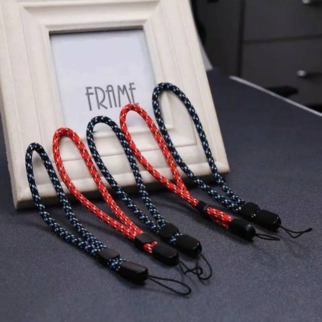 Strap Tali Gantungan HP kunci Adjustable Braided Nylon Lanyard