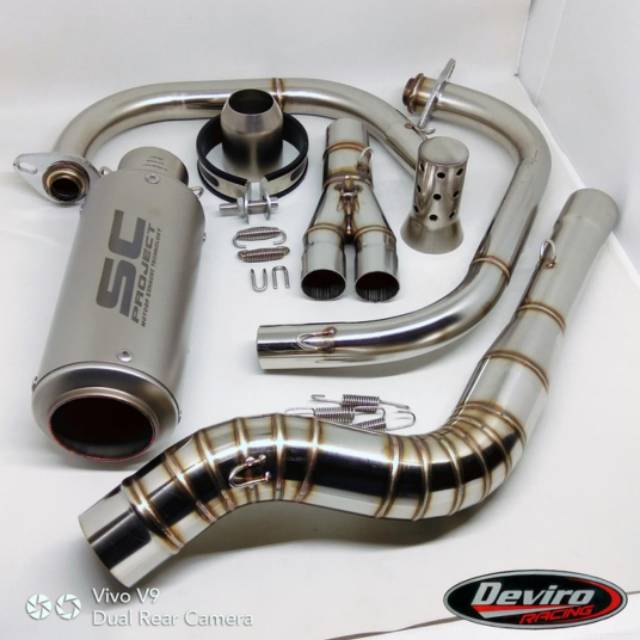 Knalpot SC-Project CR-T Full System CBR250RR, Ninja 250, R25, etc