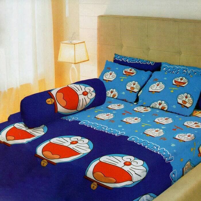 Sprei Lady Rose Bantal 4 Doraemon 180x200
