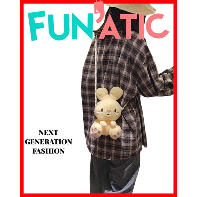FUNATIC TAS BONEKA RABBIT TAS ANAK LUCU TAS WANITA REMAJA FA900