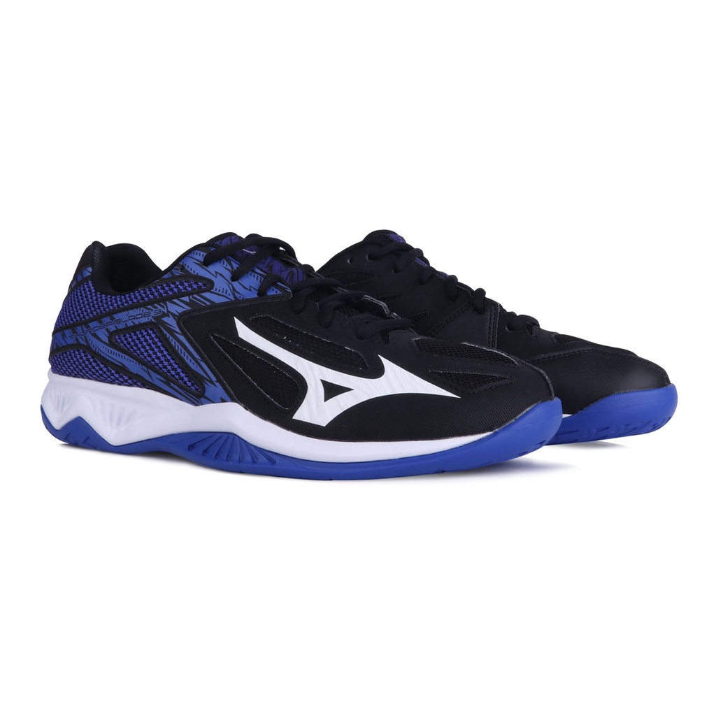 Sepatu Voli  - Mizuno - Thunder Blade 3 Black White Violet Blue V1GA217003