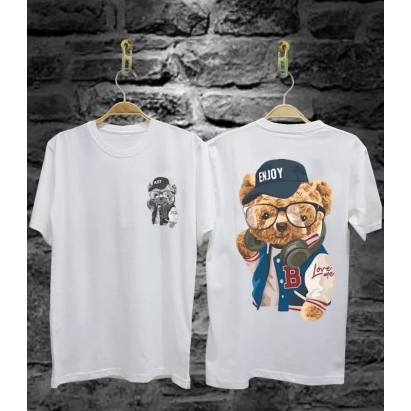 BAJU KAOS DISTRO TERBARU KARTON ENJOY KAOS BONEKA