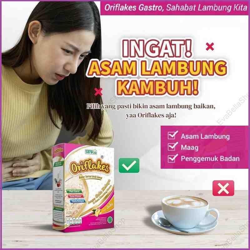 

Oriflakes Gastro Sereal Umbi Garut Obat Asam Lambung Herbal Ampuh Plus Susu Etawa Platinum Penambah Nafsu Makan