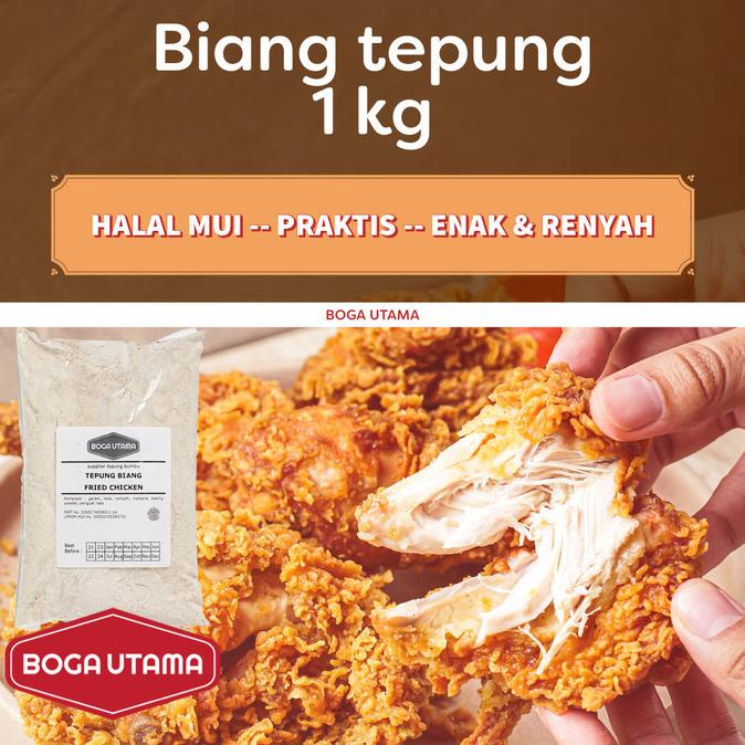 

BAYAR DITEMPAT 1 kg tepung biang fried chicken kentaki