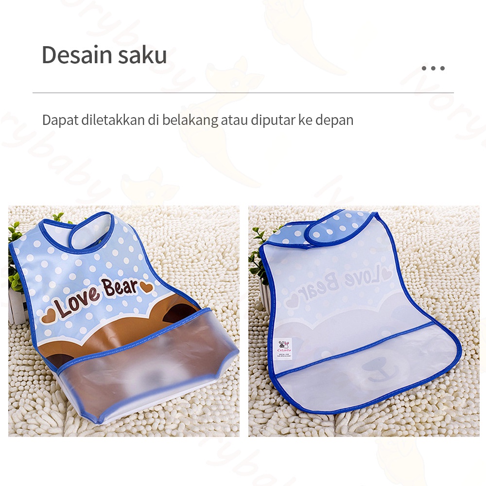 Ivorybaby Celemek bayi bibs slaber bayi EVA