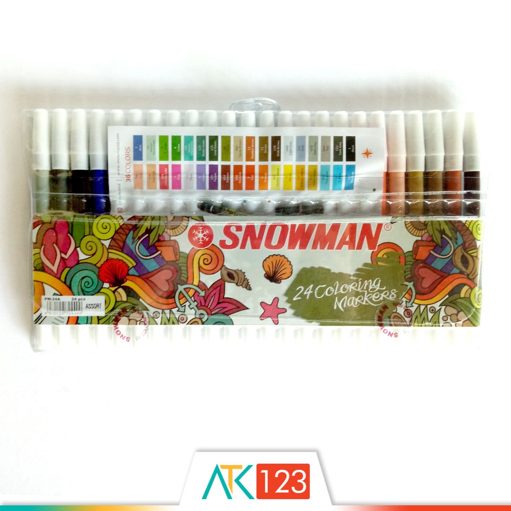 

RB Spidol Warna Snowman 24 Colours PW-24A