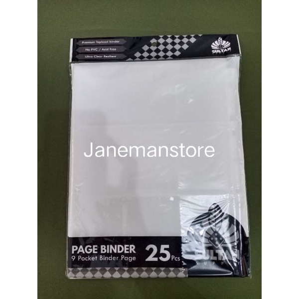 Sultan page 9P II Sultan A4 9PII Page Binder 9 Pocket II Sleeve sultan