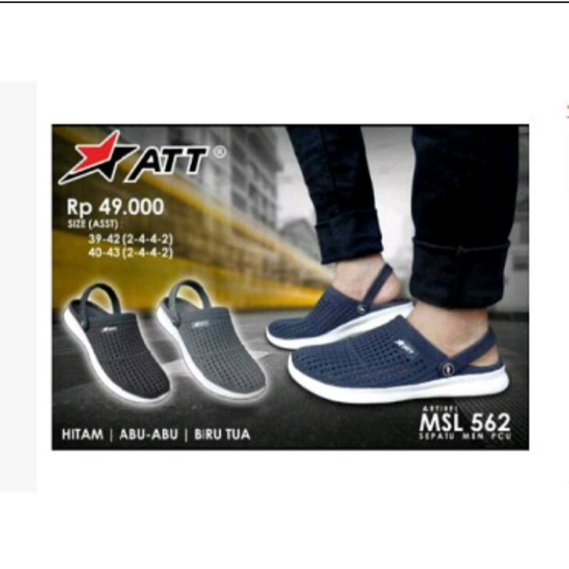 (COD) Sandal Baim Sandal ATT Pria  Kuat - Tahan Air High Quality