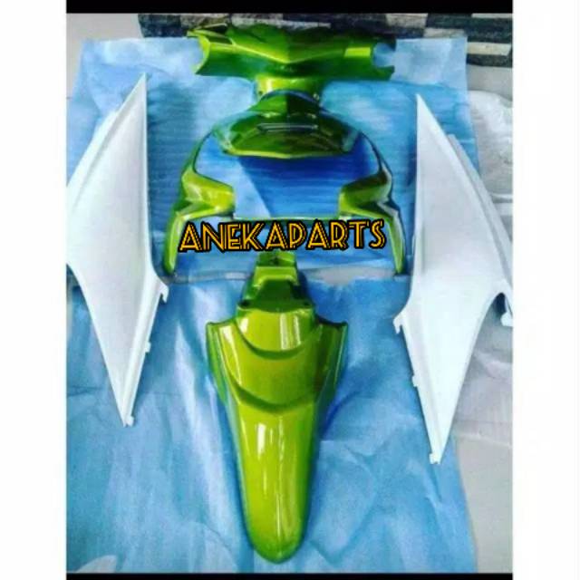 Body full set Beat karbu hijau putih