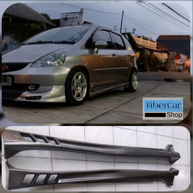 sideskirt side Samping Bodykit add-on Khusus Honda Jazz GD3 fit vtec dan Idsi