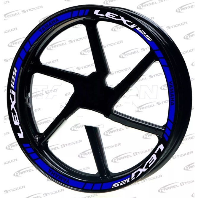 Stiker Velg Motor Yamaha Lexi125 Cutting Sticker Variasi Pelk