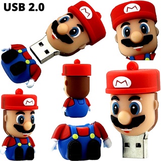 Flash Disk USB 2.0 Kapasitas 2TB Bentuk Kartun Super Mario Reliabl