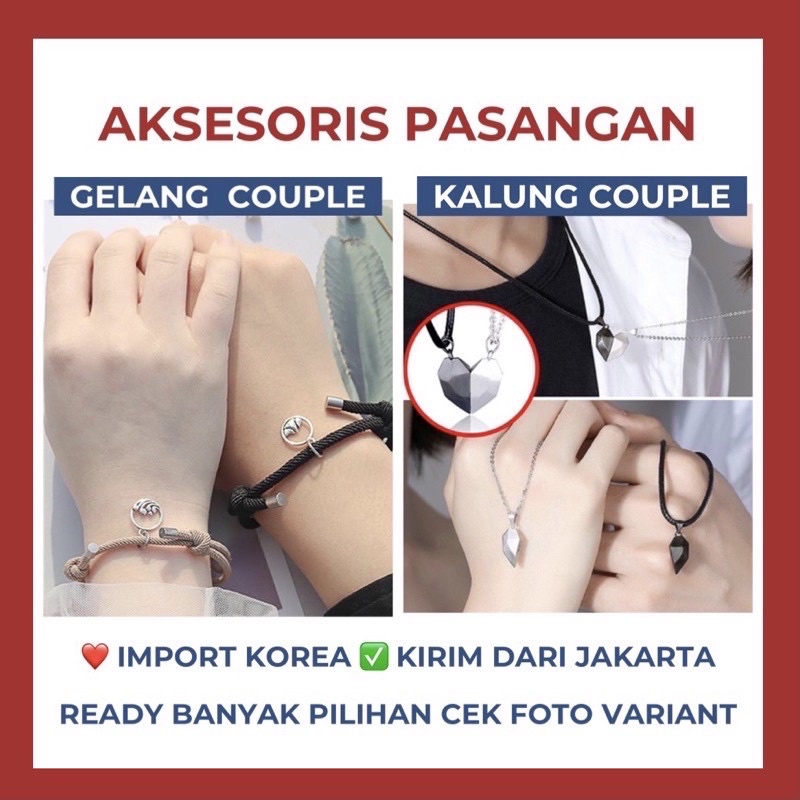 KALUNG COUPLE MAGNET GELANG COUPLE MAGNET KALUNG PASANGAN MAGNET GELANG PASANGAN MAGNET GELANG PERSAHABATAN JEWELRY KALUNG PERSAHABATAN WANITA PRIA