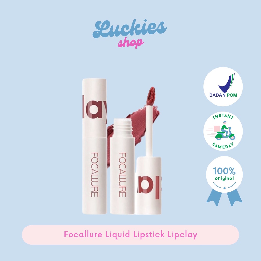 BPOM Focallure FA179 Liquid Lipstick Lipclay Lipmatte Lipcream Ture Matte Lip Clay