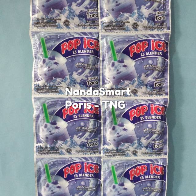 

Pop ice taro perrenteng isi 10 sachet