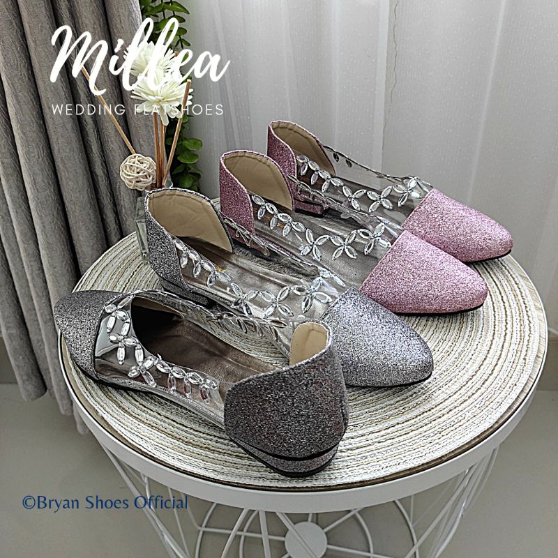 Bryan Millea Heels Glitter Pesta Mote Tears Drop Jumbo Bigsize Oversize 36-40 41 42 43