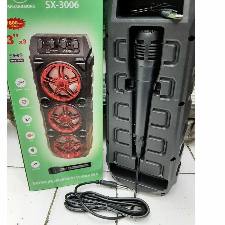 Langsung Kirim COD Speaker Bluetooth Karaoke 3 Tingkat SX-3006/Salon Karaoke Bluetooth SX-Y3006/