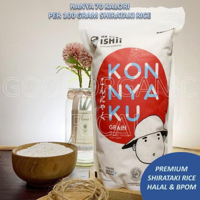 

Beras Shirataki Beras Sirataki Shirataki Rice Konnyaku Kemasan 1Kg Promo