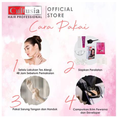 * NCC * Cultusia Semir Rambut Hair colour Cream Pewarna Rambut Permanen Long Lasting