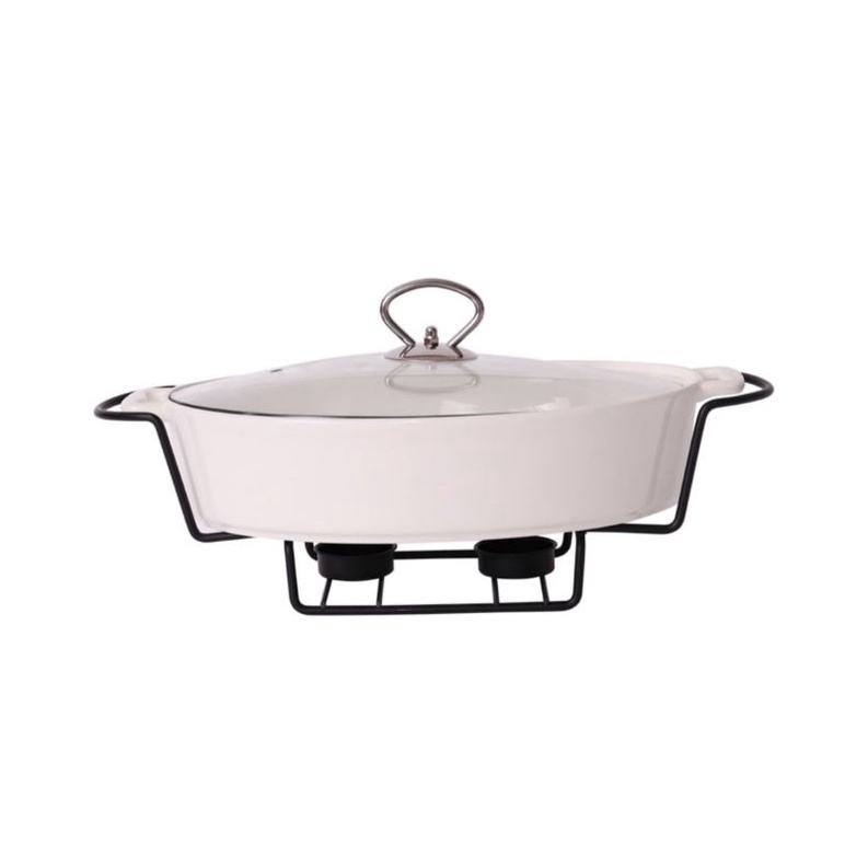 Casserole warmer tutup kaca