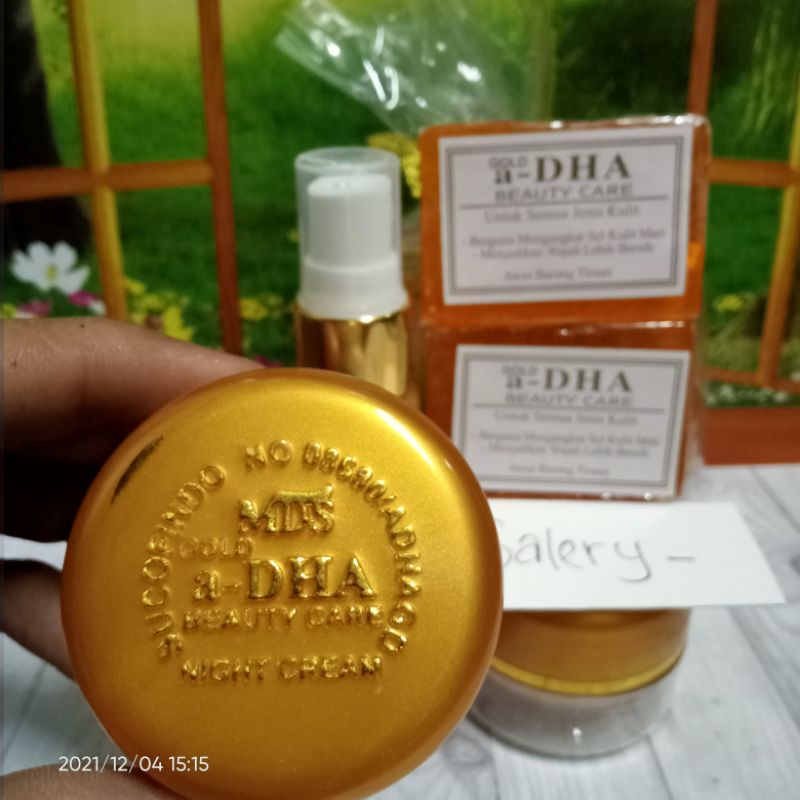 PAKET CREAM a DHA GOLD ORIGINAL HOLOGRAM MDS EMBOS LENGKAP