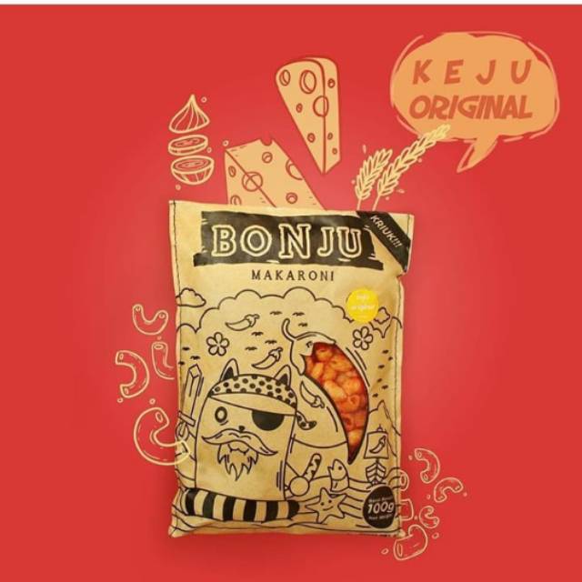 

BONJU Makaroni rasa KEJU ORIGINAL