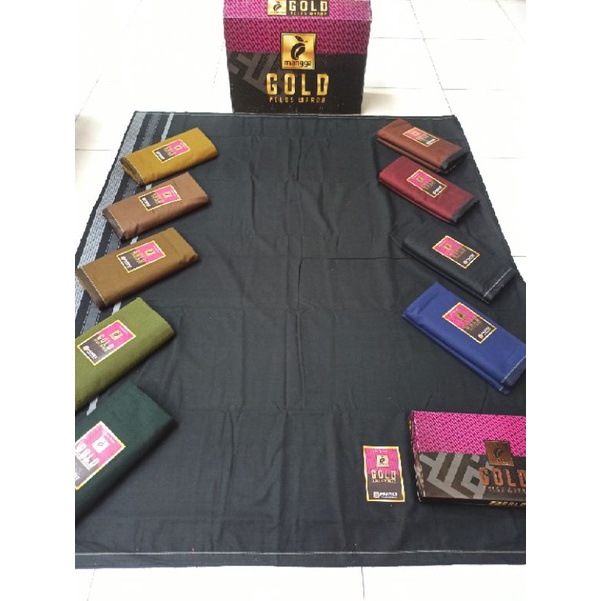 sarung mangga gold polos warna