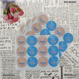 Whid 60Pcs Stiker  Label Desain  Smile Thank  You  untuk 