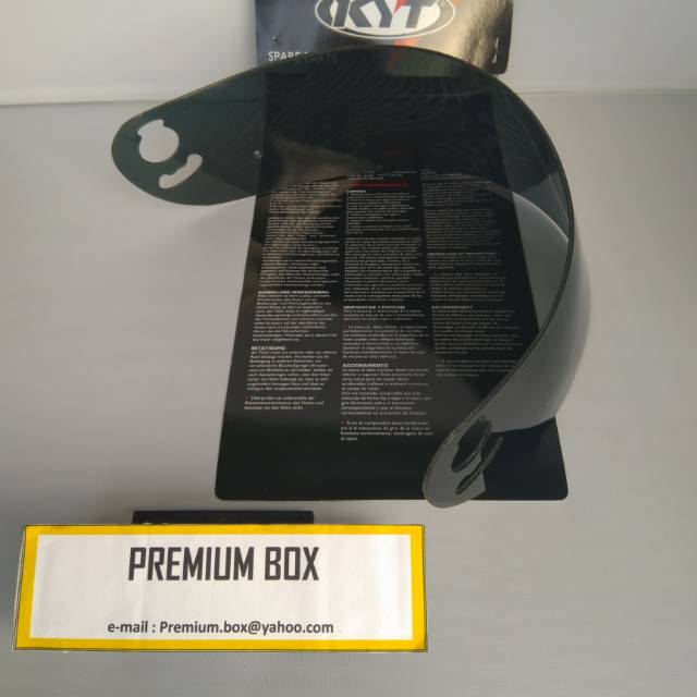 KYT KR-1 Visor Dark Smoke Racing