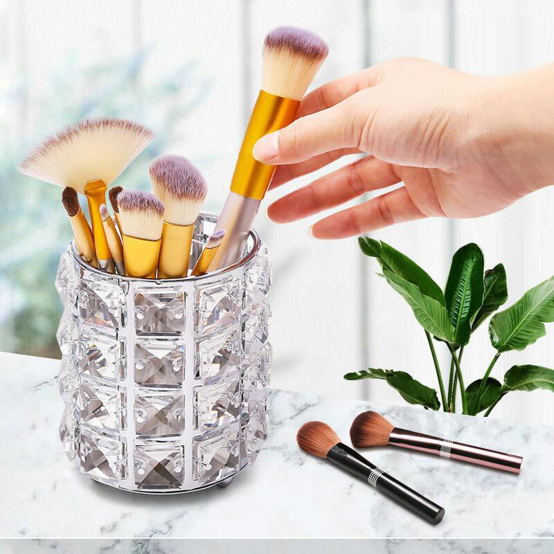 LFS-GC504 Brush Storage Tube Crystal Tempat Brush Makeup Tempat Kuas Brush Organizer Brush Holder