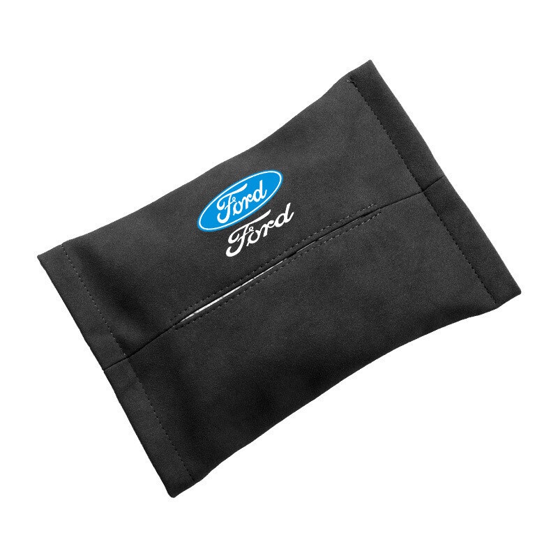 1Piece for Ford Focus Kuga C-MAX Fiesta F150 Mondeo Transit EcoSport Mustang Explorer Everest Turn Fur Car Seat Sun Visor Hanging Tissue Box Armrest Box Napkin Tissue Paper Holder Storage Bag