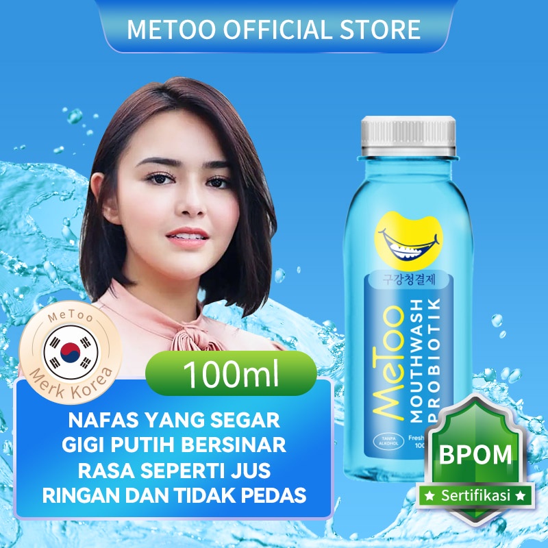 READY! 100ML METOO OBAT KUMUR PROBIOTIK ASAL KOREA FRESH MINT MOUTH WASH OBAT KUMUR BY ME TOO METOO METO MITU100ML/250ML