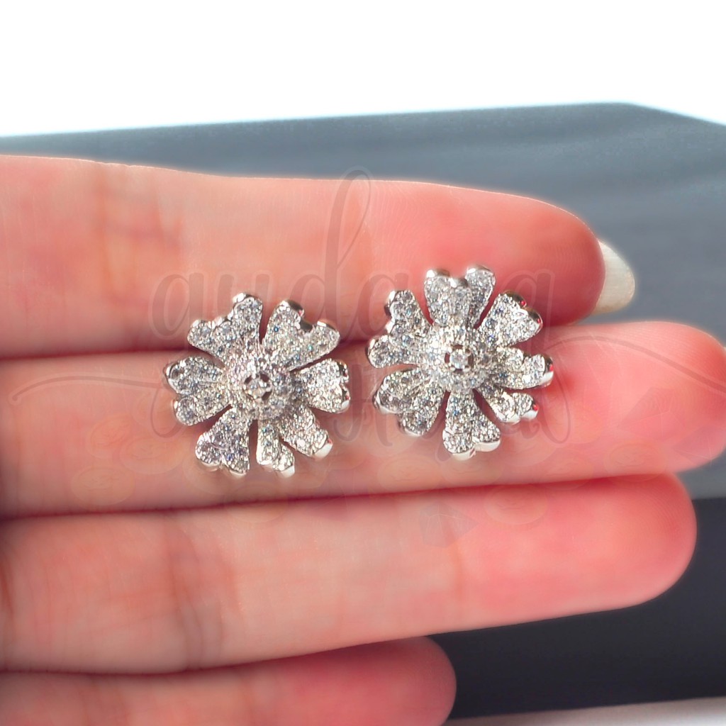 Anting Pesta Kristal Bunga GH 203213