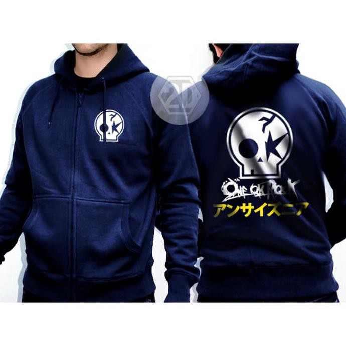 Hot Stuff Jaket One Ok Rock Navy / Sweater Hoodie/Jaket Zipper One Ok Rock