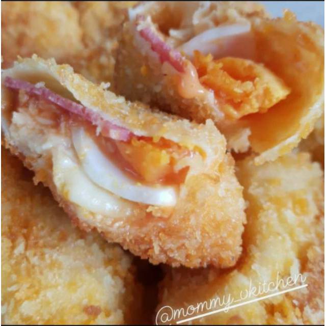 

RISOLES MAYO SMOKE BEEF KEJU TELUR. KULIT SUPER LEMBUT DARI BAHAN PREMIUM