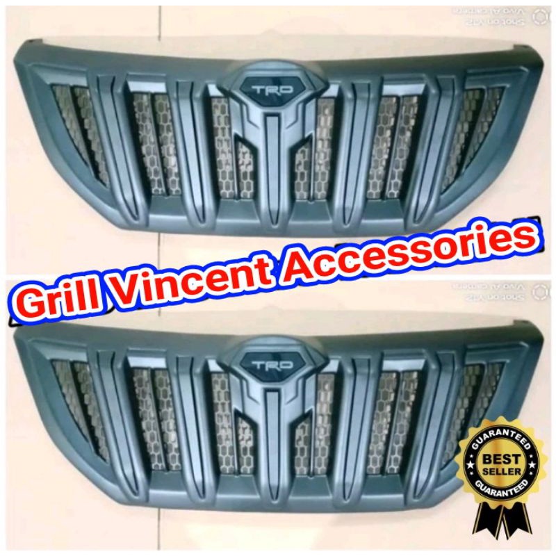 Grill apollo trd innova 2014 2015 full hitam black doff
