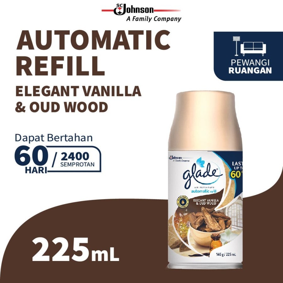 Glade Matic Spray Refill 225ml / 146gr - AEROSOL (KHUSUS PULAU JAWA)