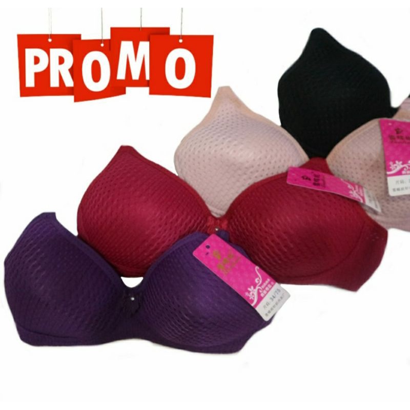 BH/Bra kutang busa tipis tanpa kawat XD kait 2 Cewe Perempuan Wanita Dewasa