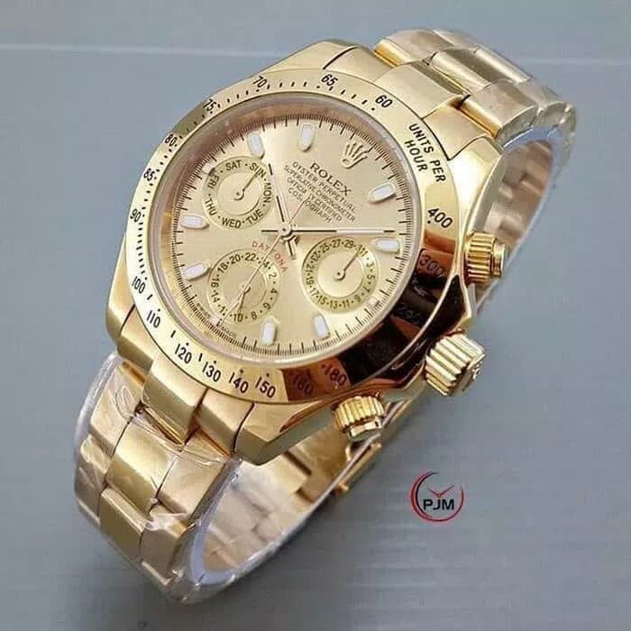 JAM TANGAN PRIA ROLEX OYSTER AUTOMATIC CHRONO ACTIVE GOLD
